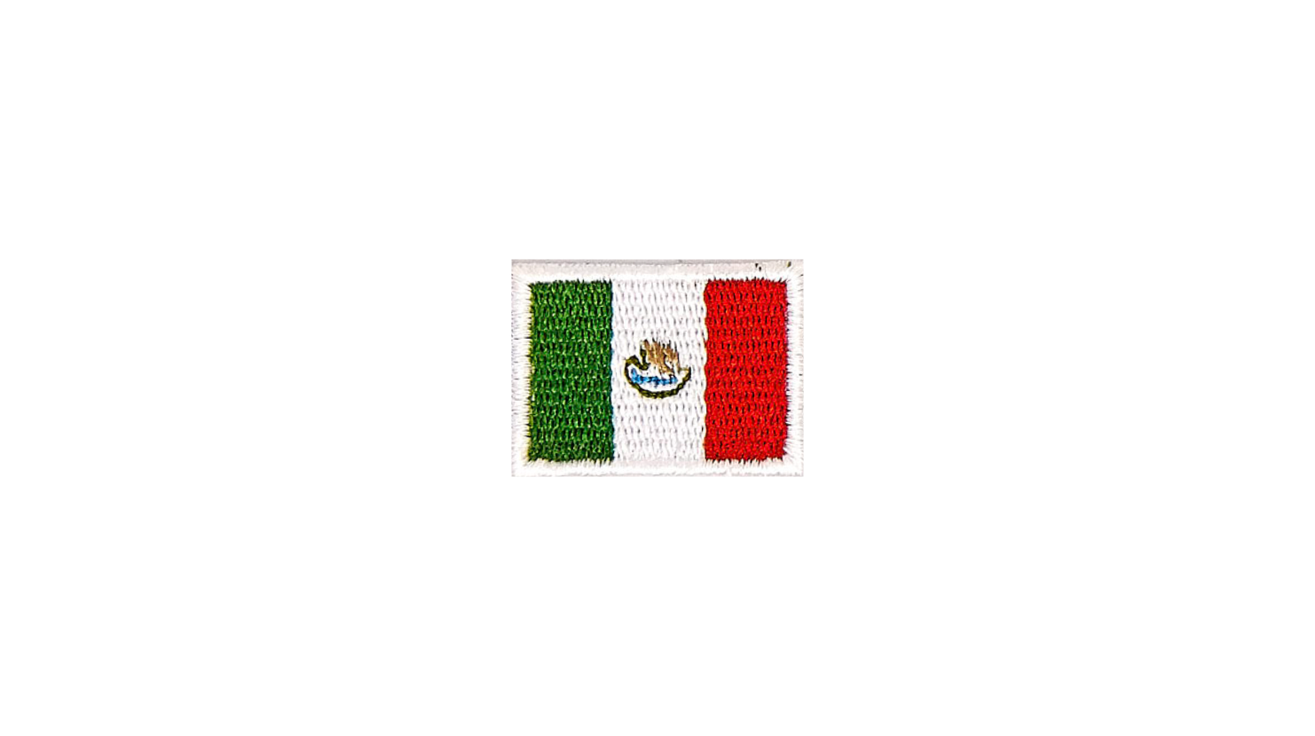 Mexico flag patch, 3.5cm x 2.5cm
