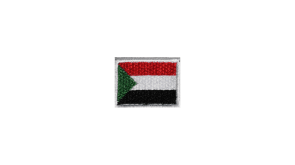 Sudan flag patch